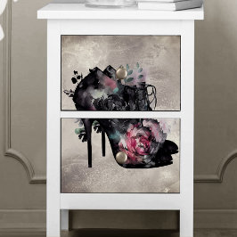 Boudoir | Victorian Rosa ros High Heel Bootys