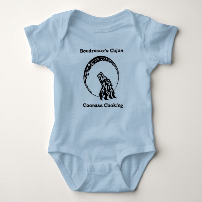 Boudreauxs ranka för baby för Cajun Coonass T Shirt (Framsida)