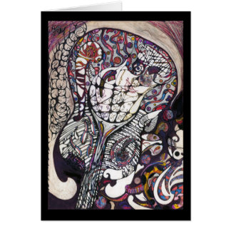 BOUFFONT-DAMEN HÄLSNINGSKORT