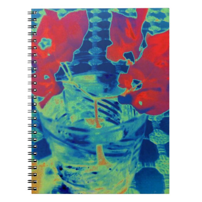 bougainville-bild anteckningsbok med spiral (Framsidan)