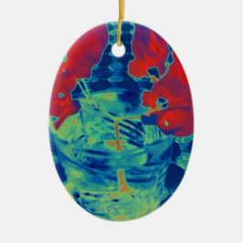 bougainville-bild julgransprydnad keramik