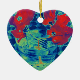 bougainville-bild julgransprydnad keramik