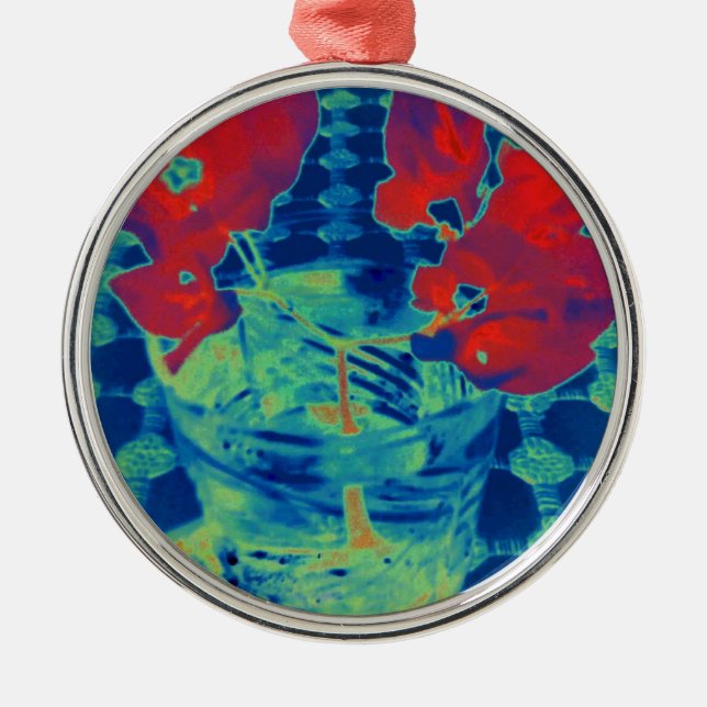 bougainville-bild julgransprydnad metall (Framsidan)