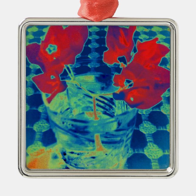 bougainville-bild julgransprydnad metall (Framsidan)