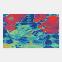 bougainville-bild rektangulärt klistermärke