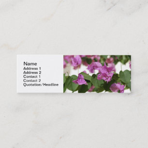 Bougainvillea Affärsmallar Mini Visitkort