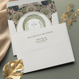 Bougainvillea Art nouveau Vintage Mucha