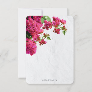 Bougainvillea Blommig Medelhavet Grekiska Öar Tack Kort