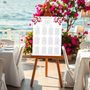 Bougainvillea Bröllop Poster sittkartor
