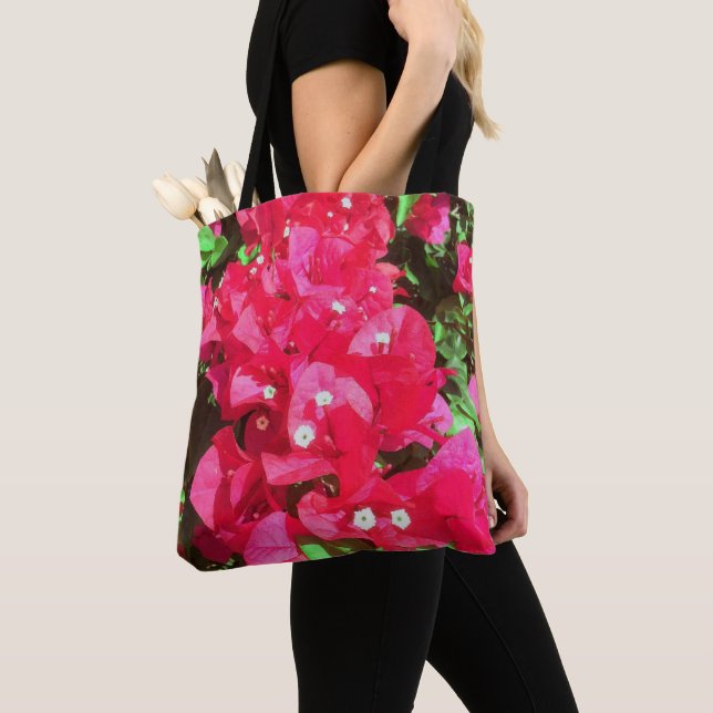 Bougainvillea Cascade Tote Tygkasse (Närbild)