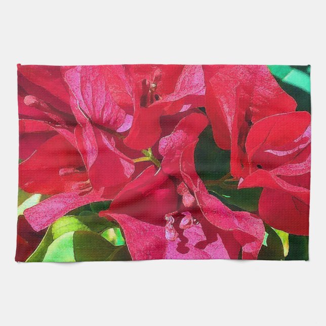 Bougainvillea Closeup Kitchen Towels Kökshandduk (Horisontell)
