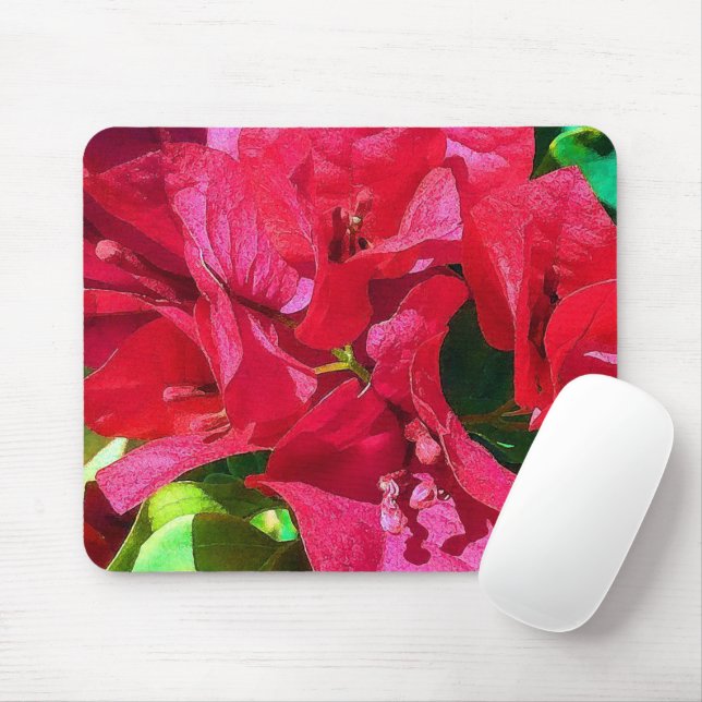 Bougainvillea Closeup Mousepad Musmatta (Med mus)