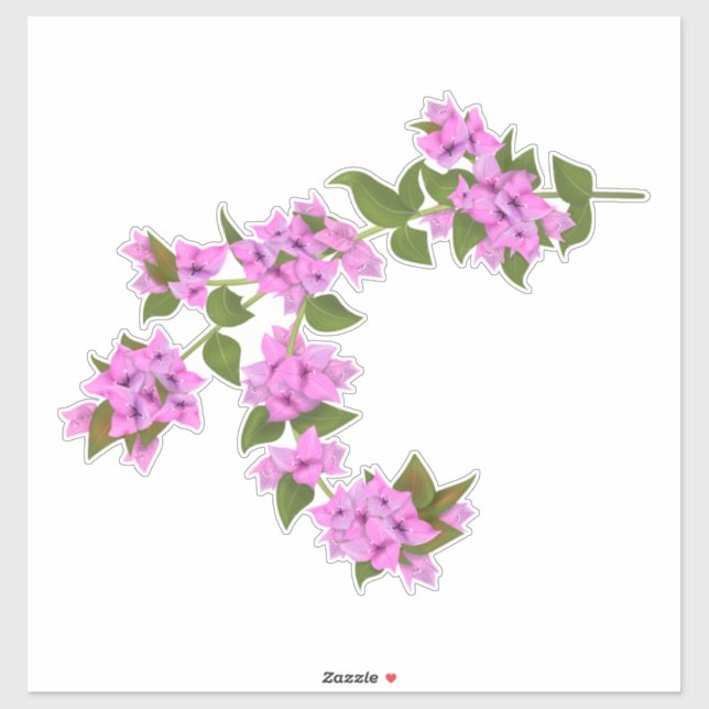 Bougainvillea decal klistermärken (Ark)
