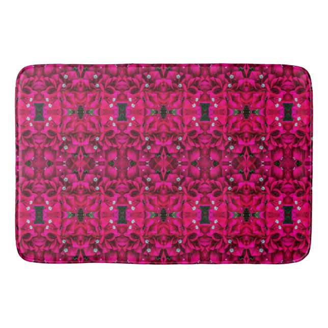Bougainvillea Deep Pink Bath Mat Badrumsmatta (Framsidan)