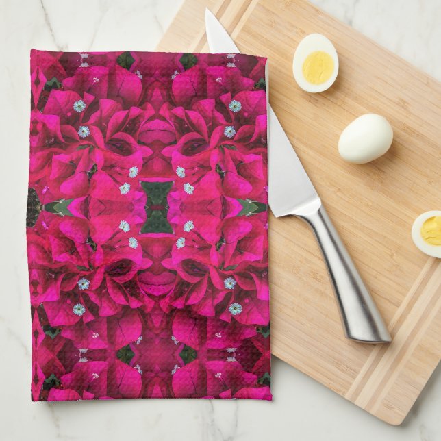 Bougainvillea Deep Pink Kitchen Towels Kökshandduk (Vikt i Fjärdedel)