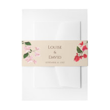 Bougainvillea Flower Wedding Belly Band