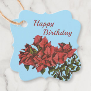 Bougainvillea Gift / Favor Tags Gåvor Etiketter
