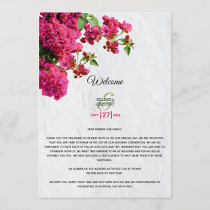 Bougainvillea Grekiska ön Bröllop Itinerary Program