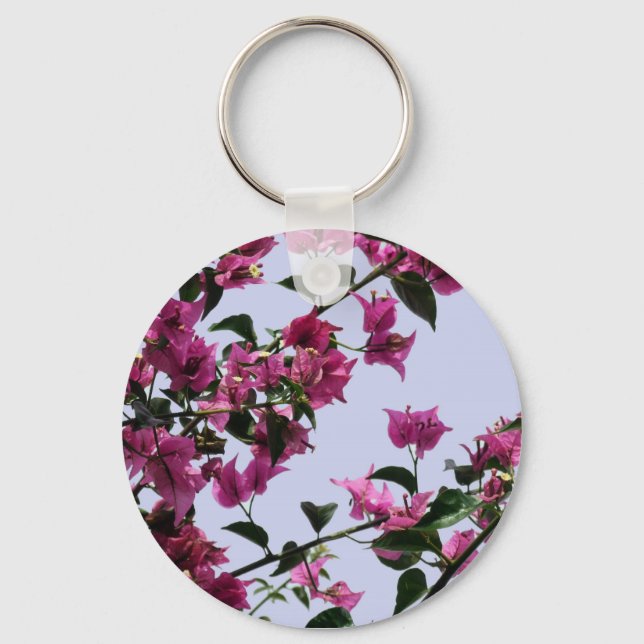 Bougainvillea Gren Keychain Nyckelring (Framsida)