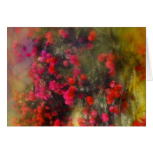 Bougainvillea Impressionist Card Hälsningskort