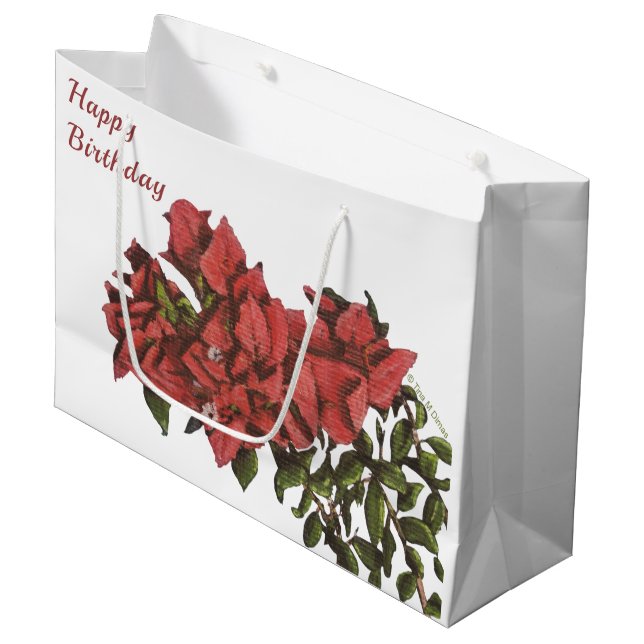 Bougainvillea Large Gift Bag (Framsidan Vinklad)