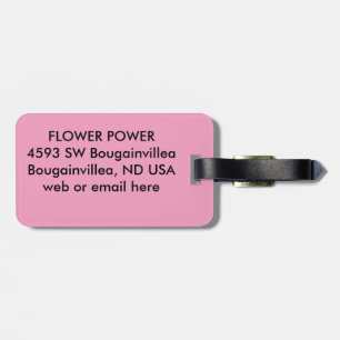 Bougainvillea Luggage Tag Bagagebricka