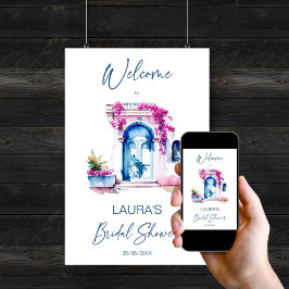 Bougainvillea Mediterranean möhippa Welcome Poster