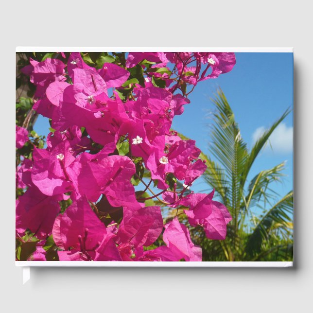 Bougainvillea och den tropiska naturområdet Handfl Gästböcker (Framsida)
