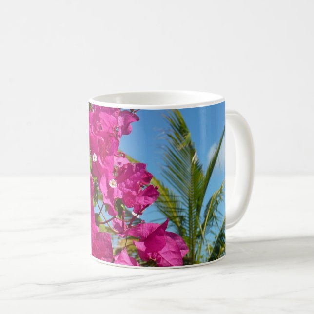 Bougainvillea och den tropiska naturområdet Handfl Kaffemugg (Framsida höger)
