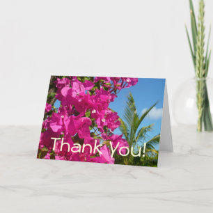 Bougainvillea och den tropiska naturområdet Handfl Tack Kort