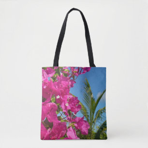 Bougainvillea och den tropiska naturområdet Handfl Tygkasse