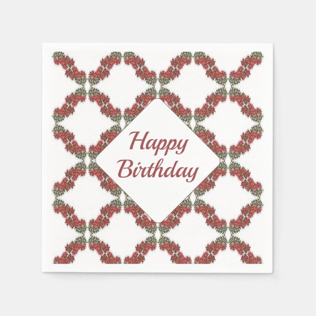 Bougainvillea Papper Napkins Pappersservett (Framsidan)