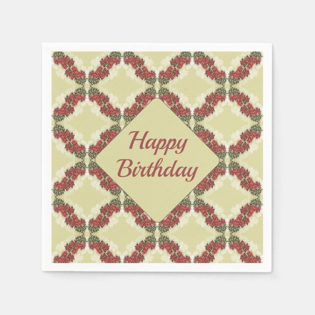 Bougainvillea Papper Napkins Pappersservett (Framsidan)