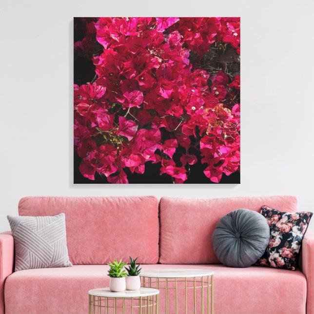 Bougainvillea Red Tropical Vining Shrub Photo Canvastryck (Insitu (Vardagsrum))
