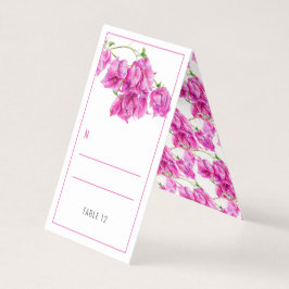 Bougainvillea rosa bröllop gästkort ställe tält kort