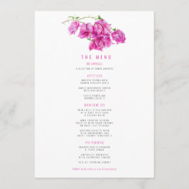 Bougainvillea rosa lila bröllop meny