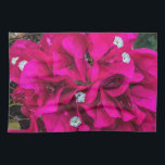 Bougainvillea Speaks for Itself Kitchen Towels Kökshandduk<br><div class="desc">This Kitchen Towel features the intense beauty of flowering bougainvillea. In the original photograph by ZoeSPEAK,  we see the very hot pink bracts,  looking like leaves,  showcasing the tiny white flowers of this outstanding bush. In the background we see bits of green leaves and branches.</div>
