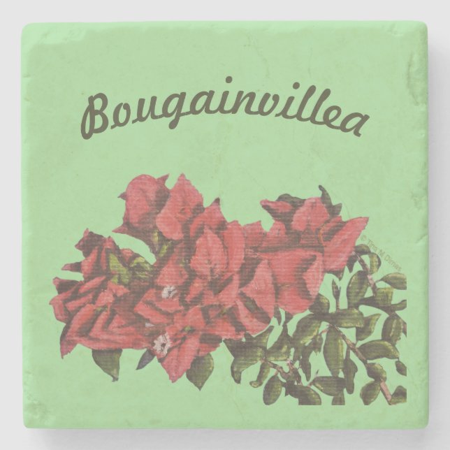 Bougainvillea Stone Underlägg (Framsidan)