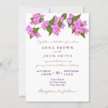 Bougainvillea Tropical Wedding bjudande