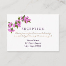 Bougainvillea Tropical Wedding Card