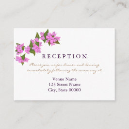 Bougainvillea Tropical Wedding Card Tilläggskort