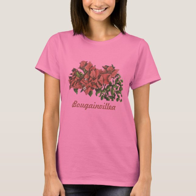 Bougainvillea Women's Toppar T Shirt (Framsida)