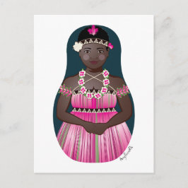 Bougainvilleansk Matryoshka vykort