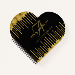 Bougee guld glitter salon hjärta