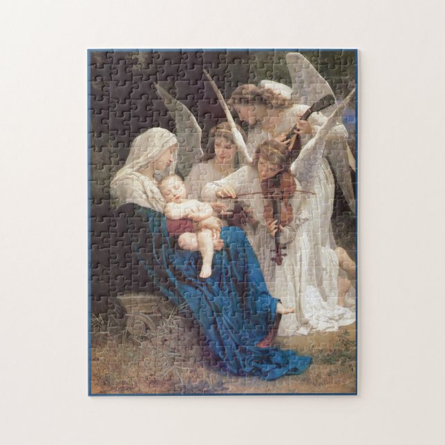 Bougereau Virgin med Änglar Christian art Jigszawa Pussel (Vertikal)