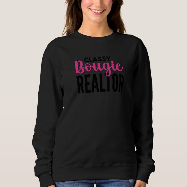 Bougie Black Realtor Funny Real Estate Premium T Shirt (Framsida)