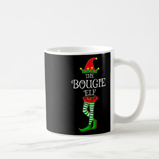 Bougie Elf-familjen som matchar Julafton Funny Ide Kaffemugg (Höger)