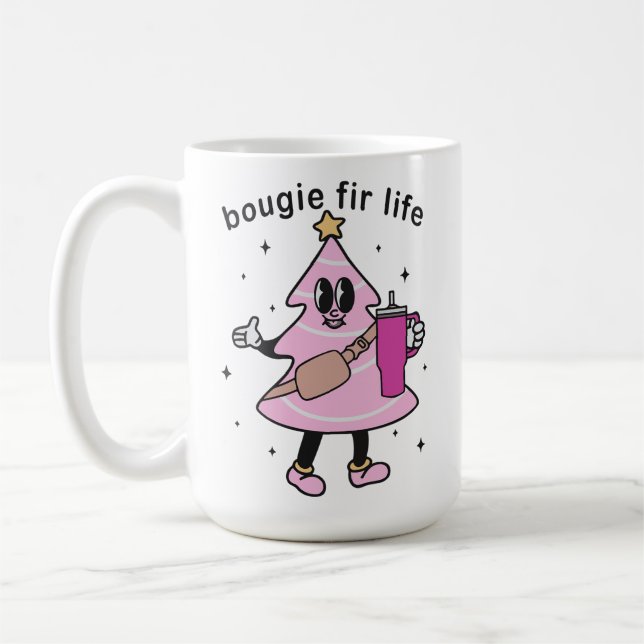 Bougie Fir Life, Bougie Julgran, Funny Julafton Kaffemugg (Vänster)