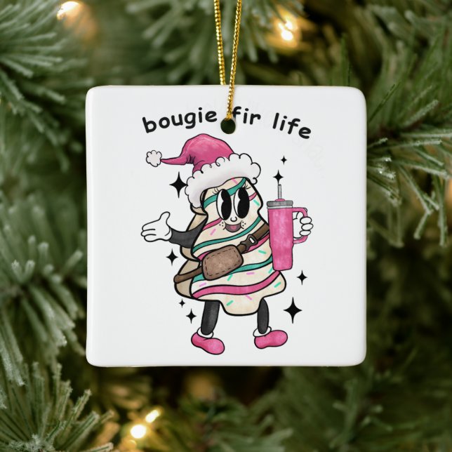 Bougie Fir Life, Boujee Julgran, Julafton Gift Julgransprydnad Keramik (Träd)