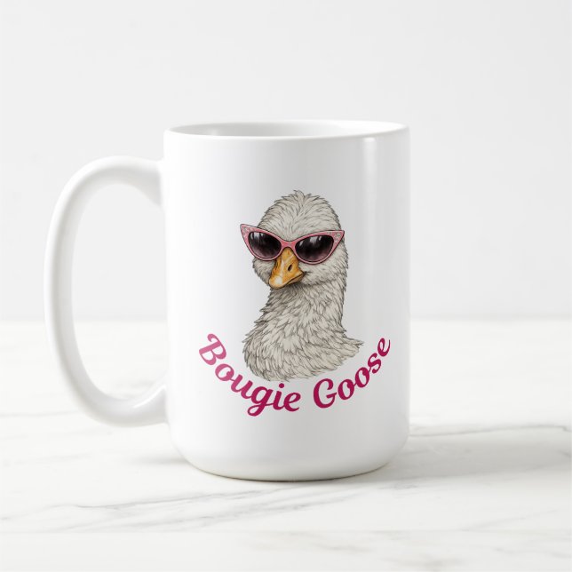 Bougie Goose - Funny Glam Goose Silly Kaffemugg (Vänster)